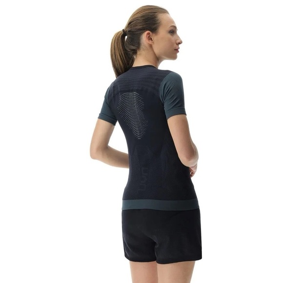 NWT UYN Running PB42 Black Short Sleeve Shirt, Black Beauty/Iron Gate, Size M - Picture 6 of 12